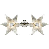 White Oyster Shell Inlaid Wall Sconce