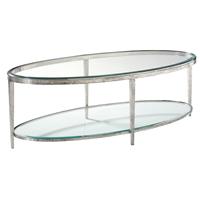 Jinx Nickel Oval Cocktail Table