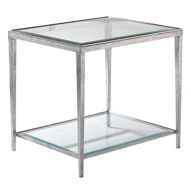 Jinx Nickel Rectangular Side Table